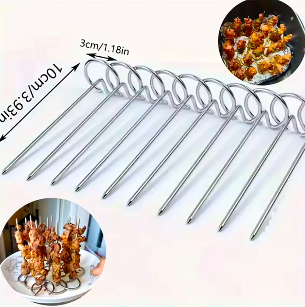 Nerezové pečící jehly 10ks