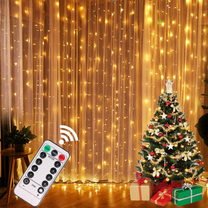 Led vánoční závěs TEPLÁ BÍLÁ vel. 2x3m