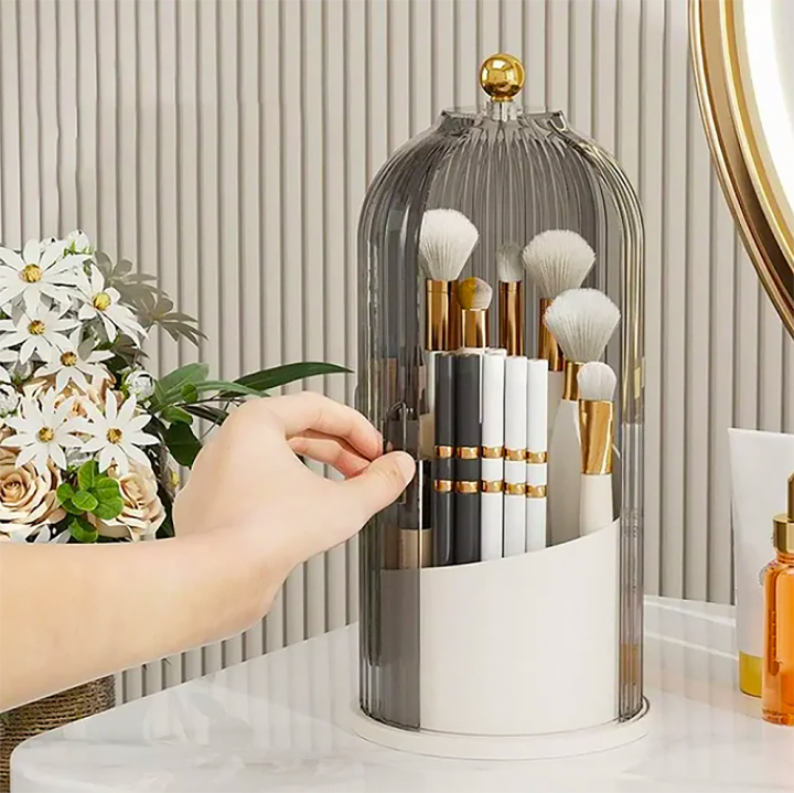 Organizér na štětce na make-up a kosmetiku černý