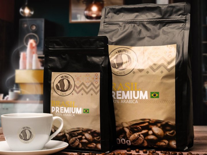 Brazílie - 100% Arabica čerstvě pražená zrnková káva 200g