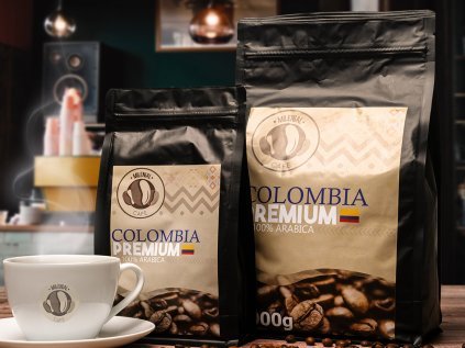 Kolumbie - 100% Arabica čerstvě pražená zrnková káva 200g