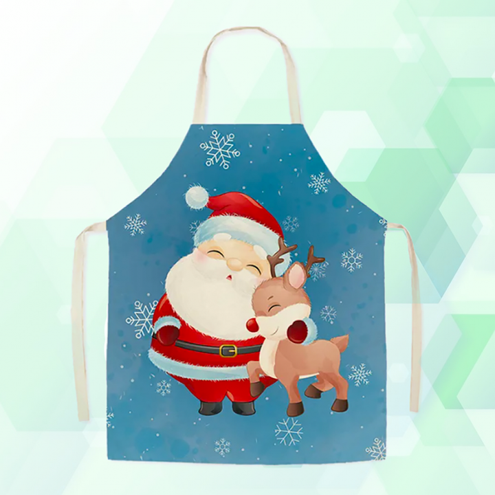 Vánoční kuchyňská zástěra pro děti Santa